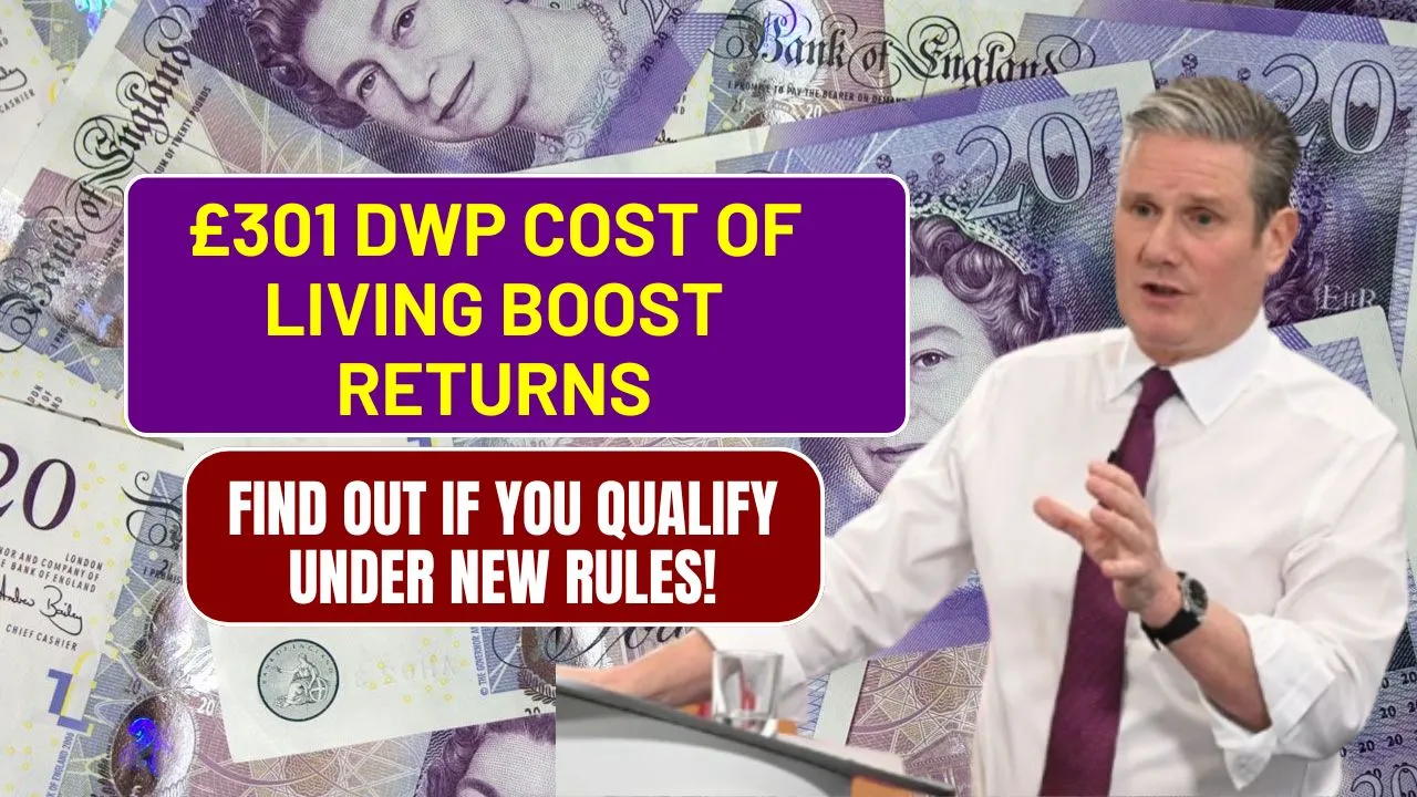 £301 DWP cost‑of‑living boost