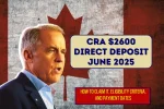 CRA $2600 Direct Deposit June 2025