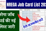 NREGA Job Card List 2025